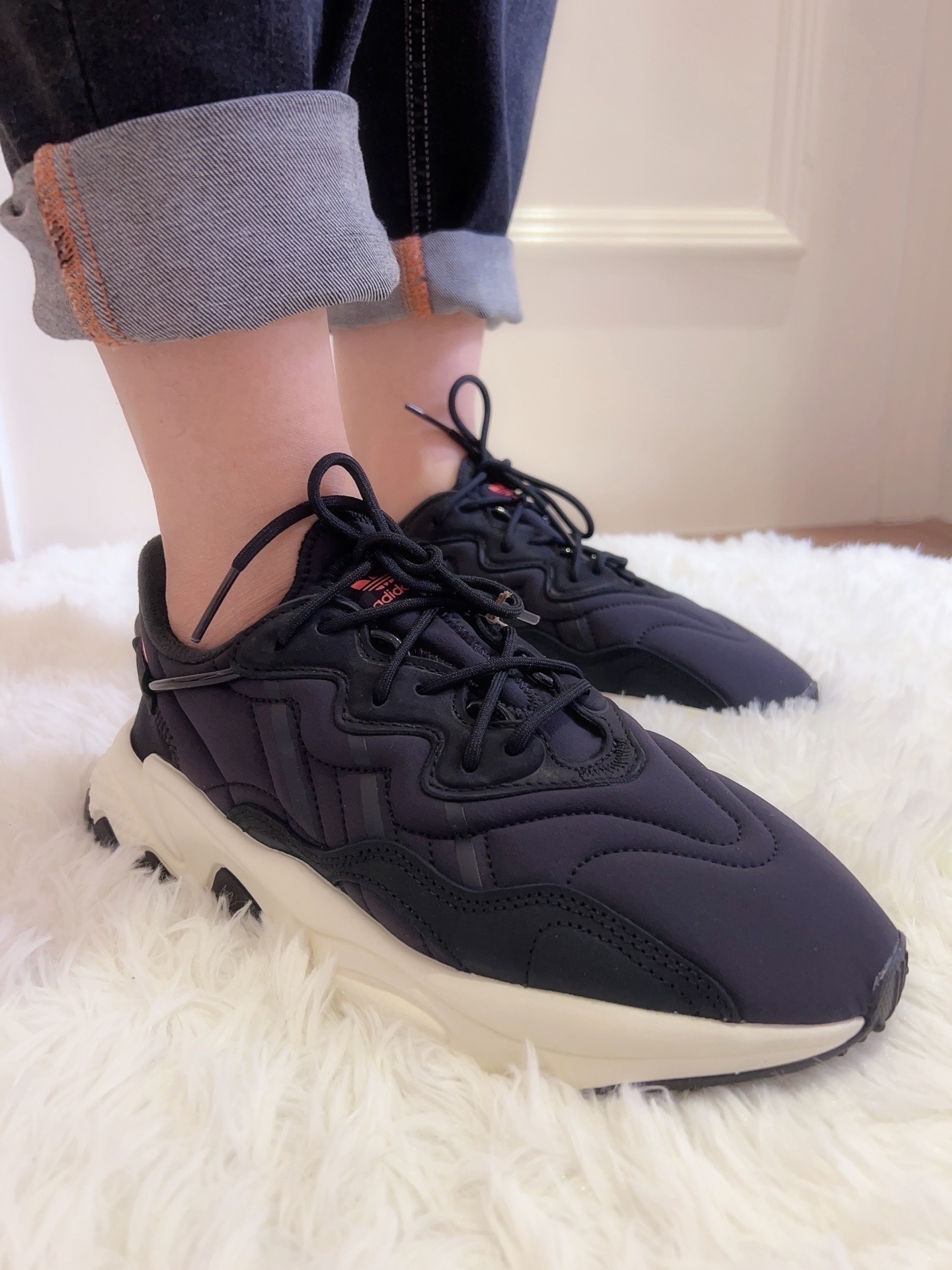 Adidas Originals Повседневная обувь 37⅓ Черная ткань Тонкие и без