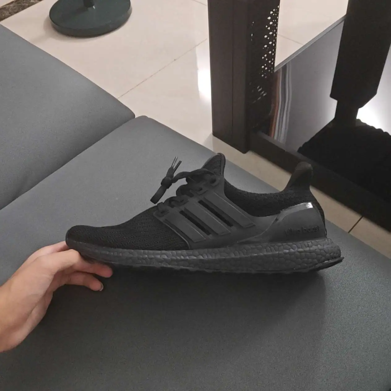 ultra boost box real vs fake Adidas Womens Ultraboost 1.0 Sportswear, Black/Black/Clear Pink, 4.5 Real Vs Fake Ultra Boost