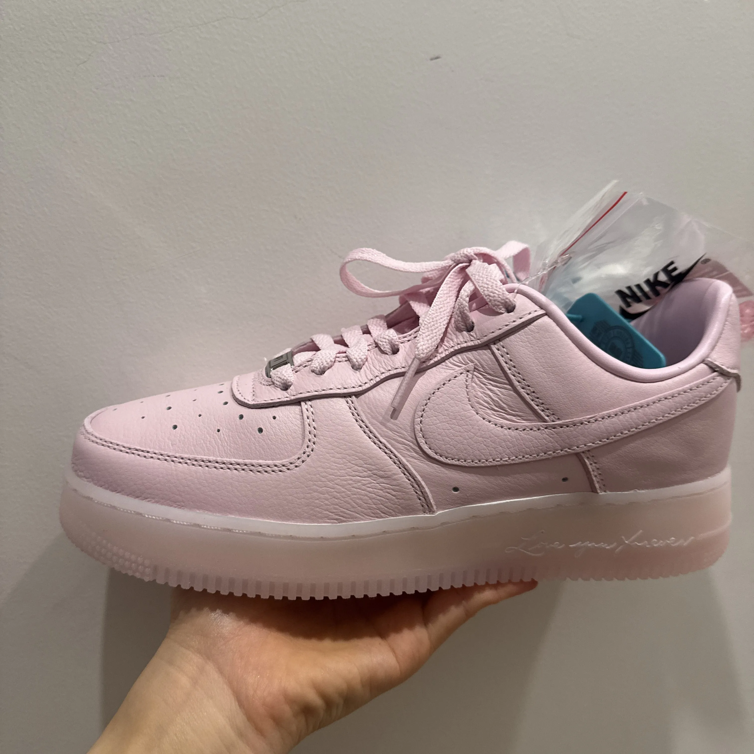 nocta nike foam pink air force