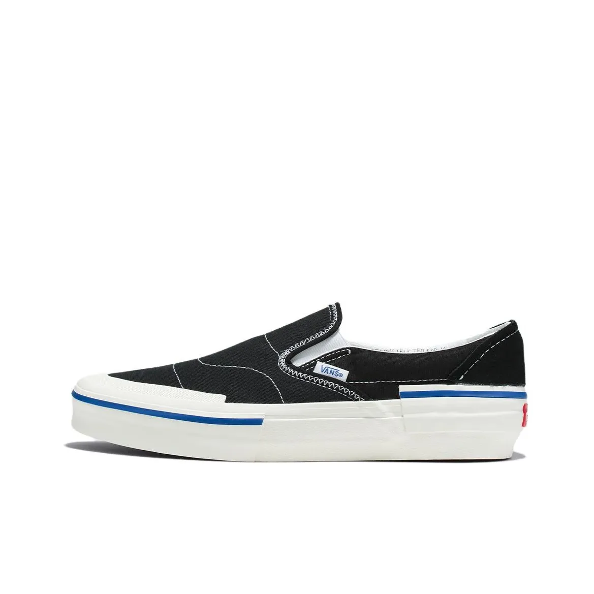 Vans Slip On Reconstruct Модные Устойчивые к Износу Низкие Кроссовки для Скейтбординга Унисекс Черные