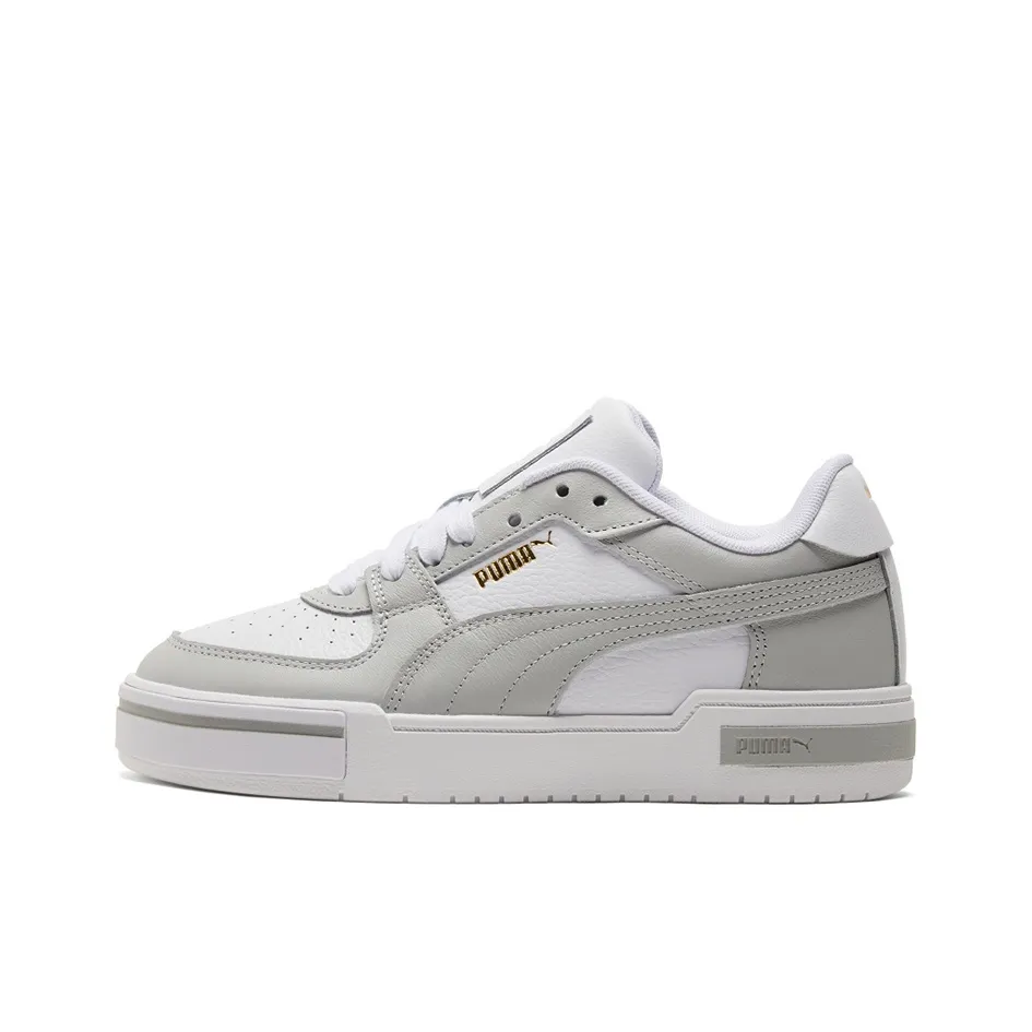 PUMA Ca Pro Classic противоскользящая устойчивая к истиранию легкая низкая обувь для скейтбординга унисекс белая серая