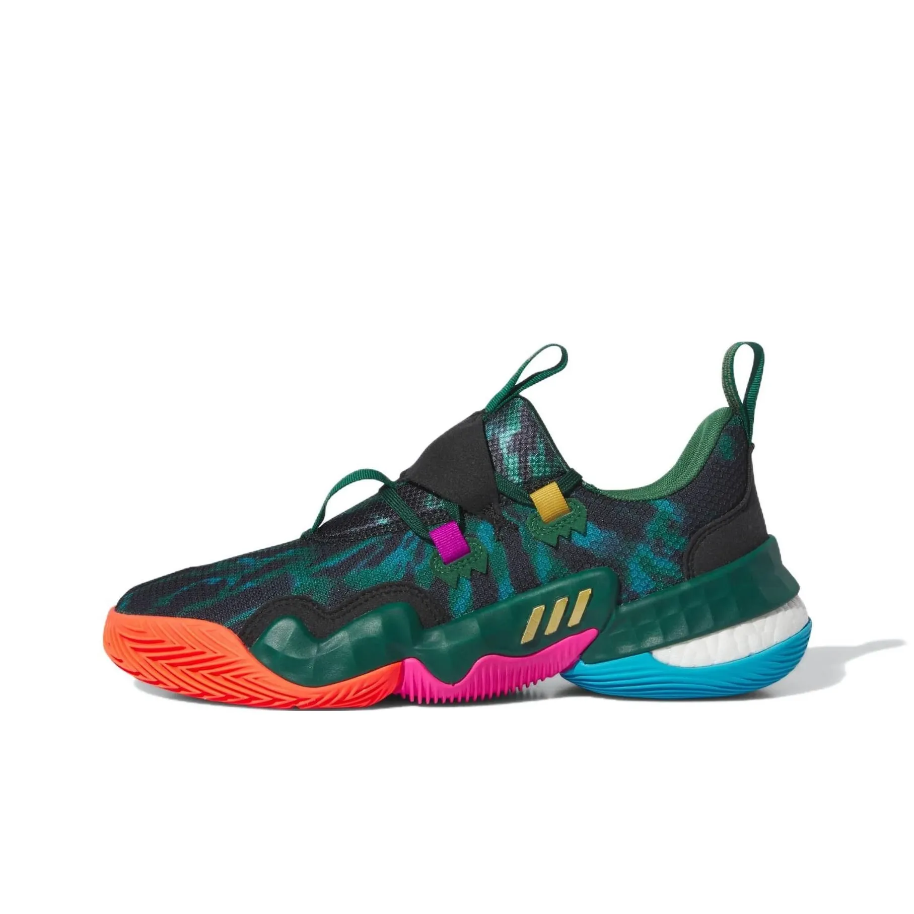 Adidas Trae Young 1,0 противоскользящие низкие баскетбольные кроссовки унисекс зеленые