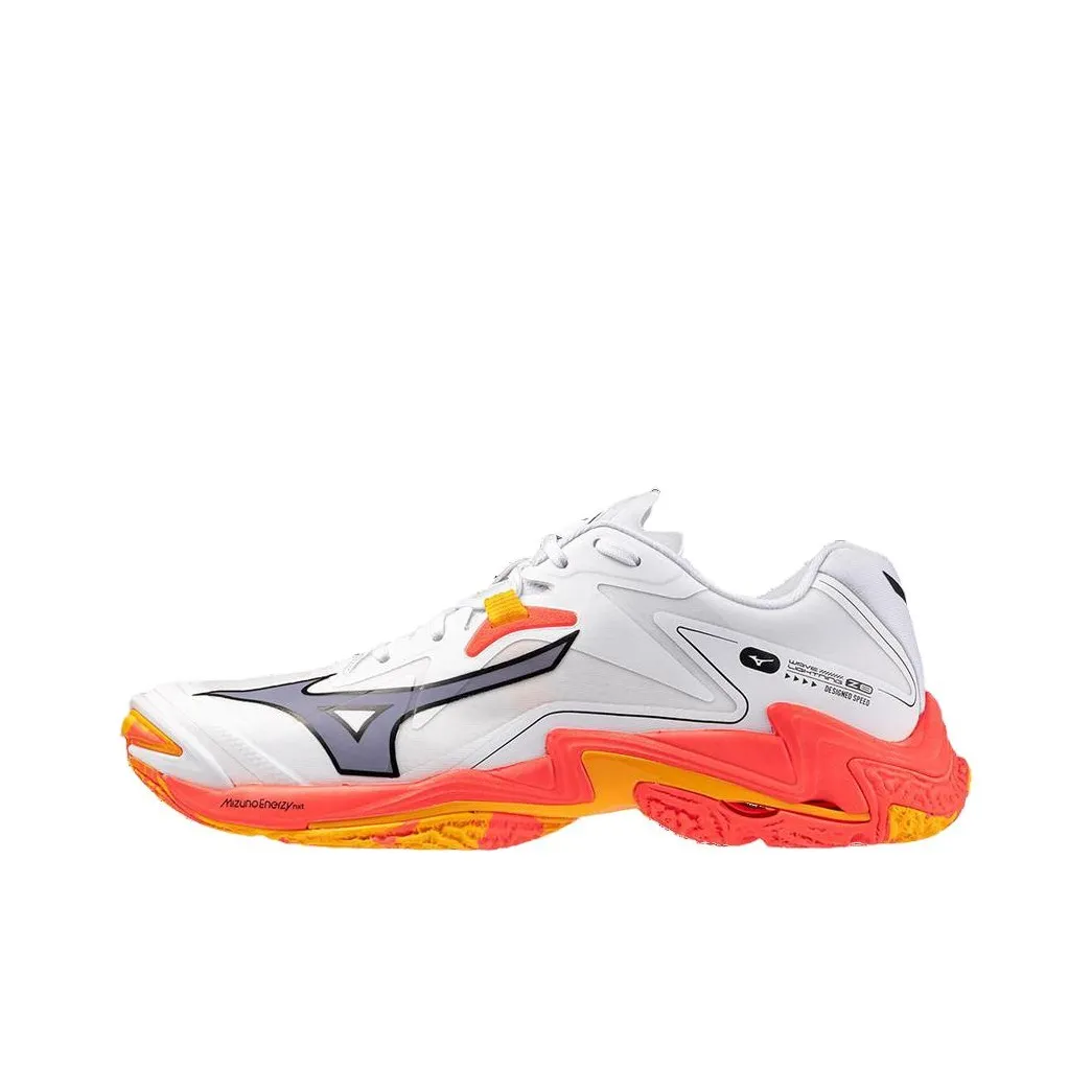 Mizuno Wave Lightning Z8 Легкие Низкие Кроссовки для Тренировок Унисекс Белый Оранжевый
