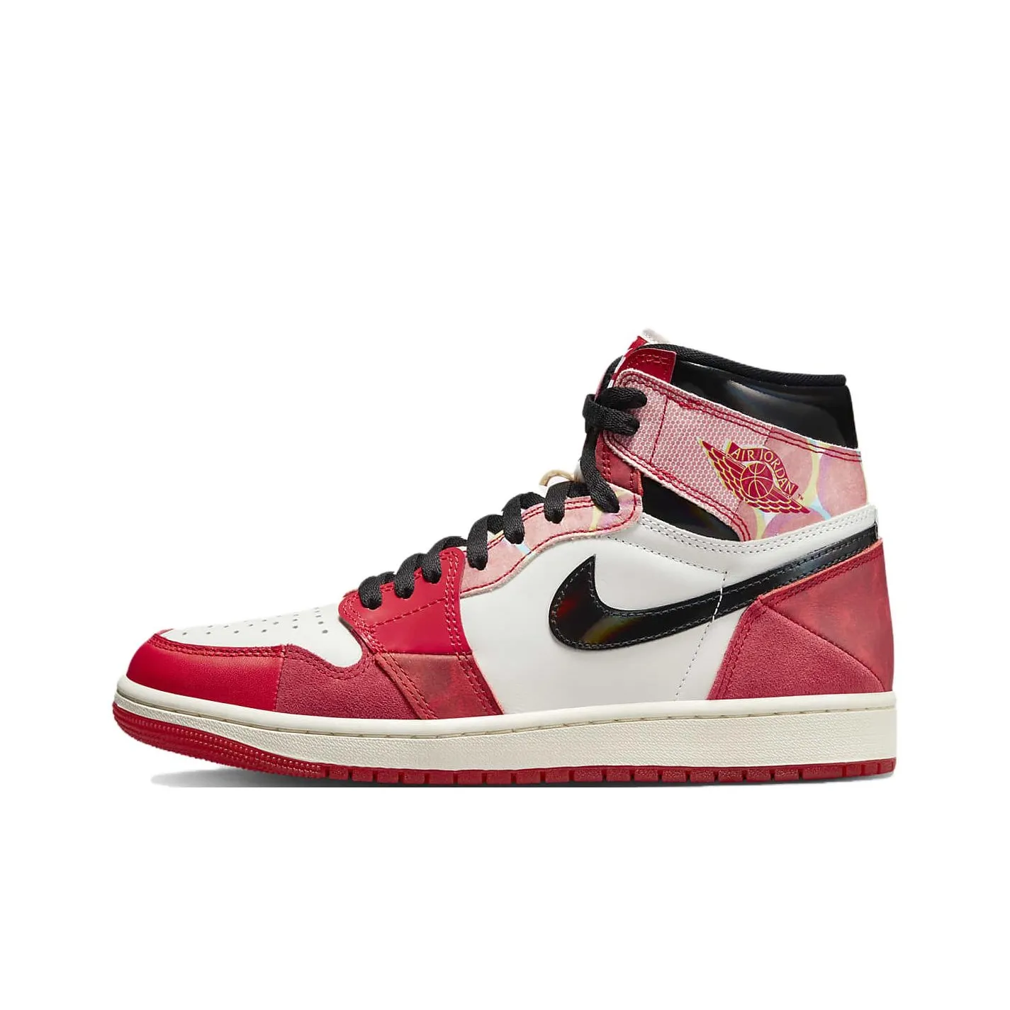 Jordan Air Jordan 1 Ретро High OG Паук MAN Across THE Паук Verse Next Chapter Кожа Удобный Высокий Топ