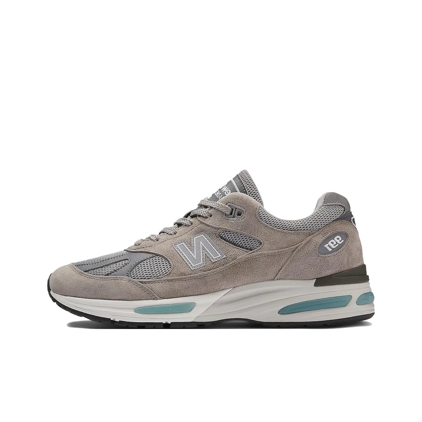 New Balance NB 991 V2 Кожа Сетчатая ткань Дышащий Низкий верх Повседневные Городская коммутация Беговые кроссовки