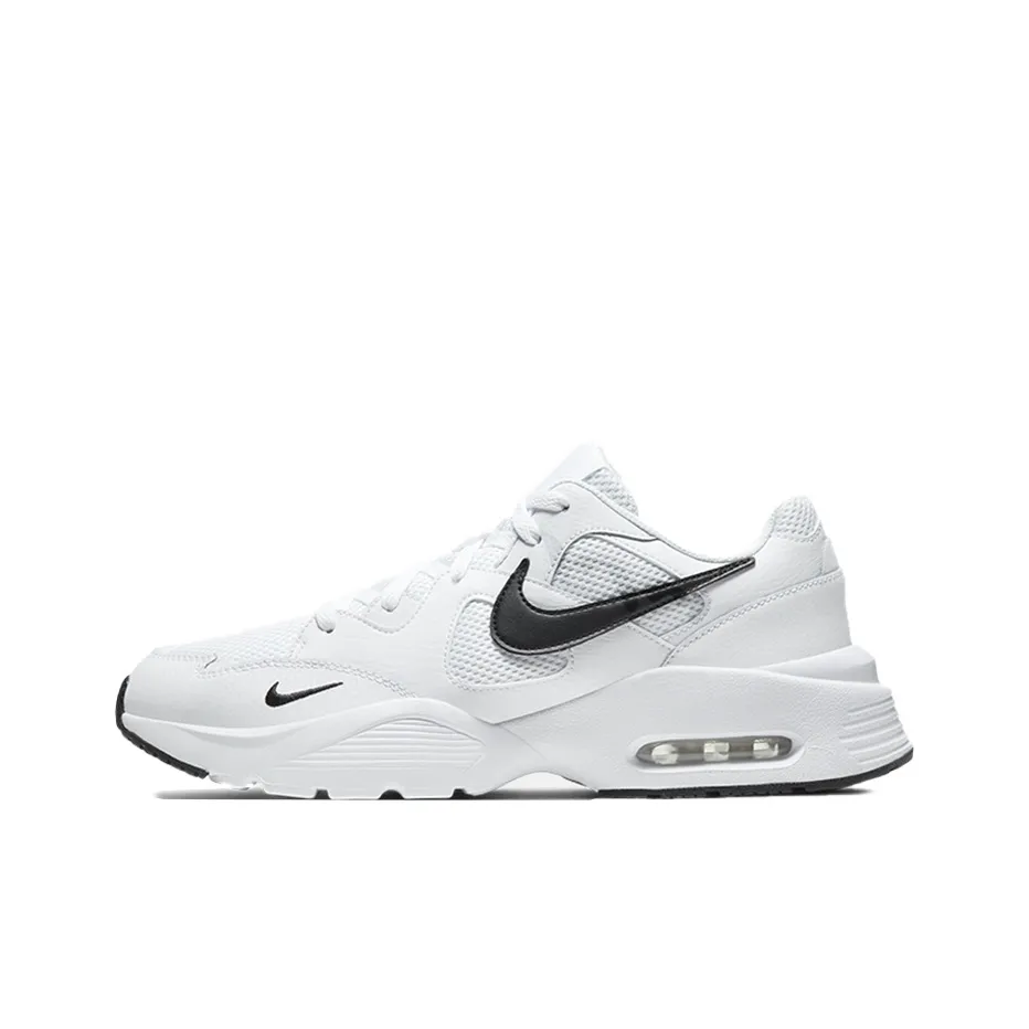 Nike Air Max FUSION Синтетическая кожа кожа устойчивая к истиранию низкие кроссовки для бега мужские белые
