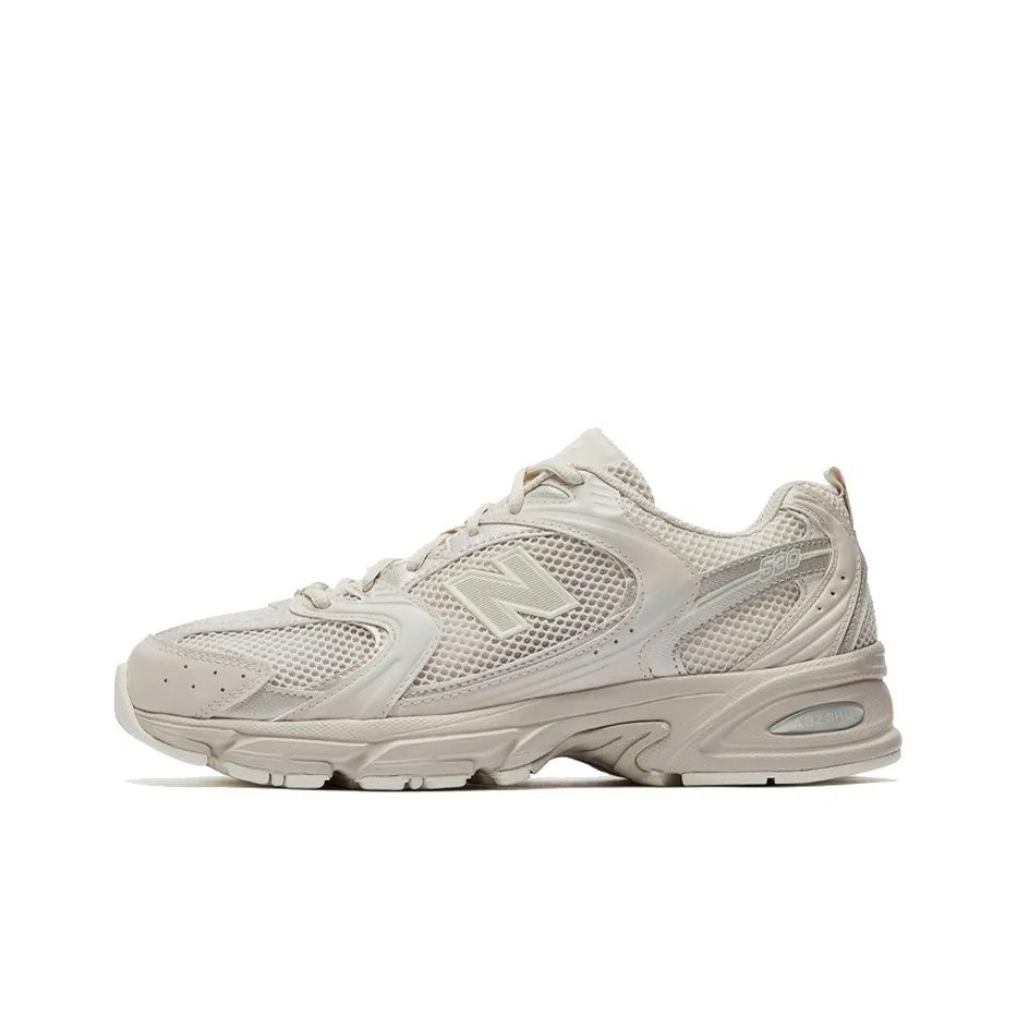 New Balance NB 530 Дышащий Низкий Топ Повседневные Городские Беговые Кроссовки Унисекс Светлый Молочно-чайный