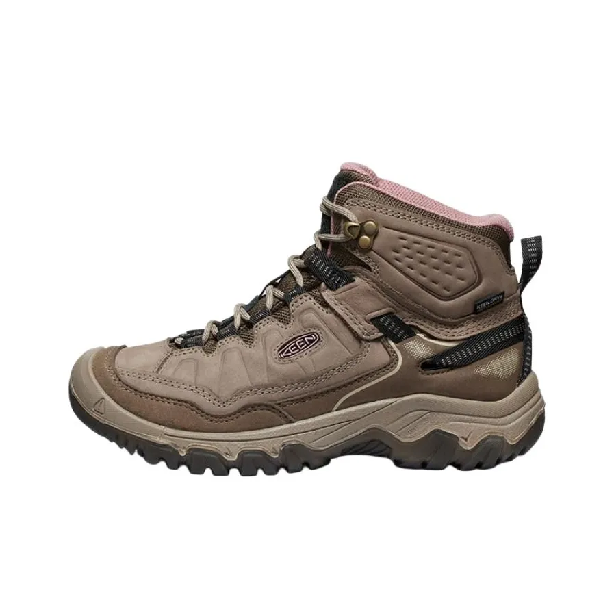 Keen Targhee 4 MID WP Высокие кеды Уличная обувь Женская Коричневая Розовая