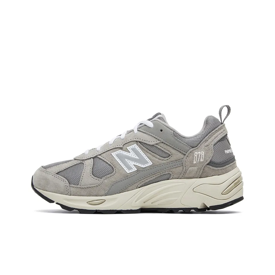 New Balance NB 878 Дышащие Низкие Повседневные Беговые Кроссовки Унисекс Серые