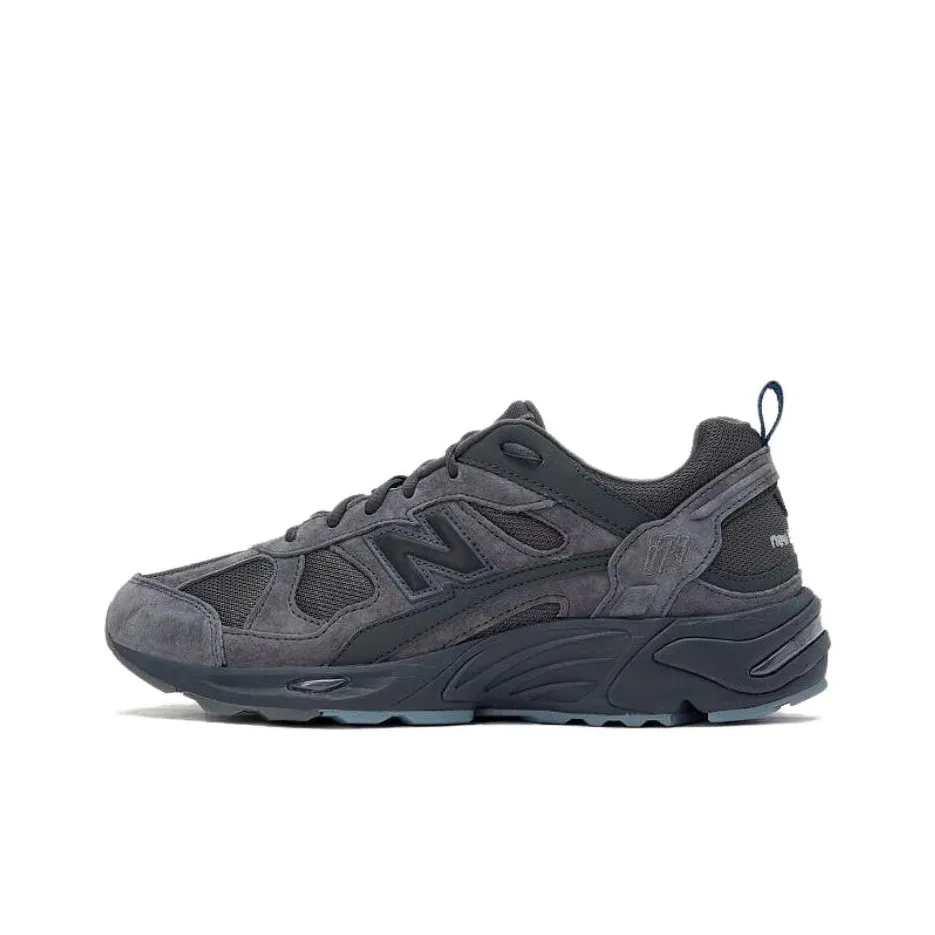 New Balance NB 878 Кружево Вверх Устойчивый к истиранию Дышащий Низкий Верх Повседневная Обувь Унисекс Темно-Серый