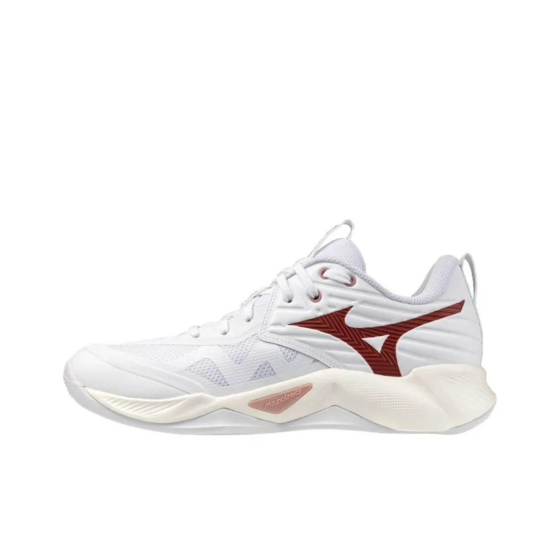 Mizuno WAVE MOMENTUM PRO Поддержка Low Топ Волейбольные кроссовки Women's White Красный